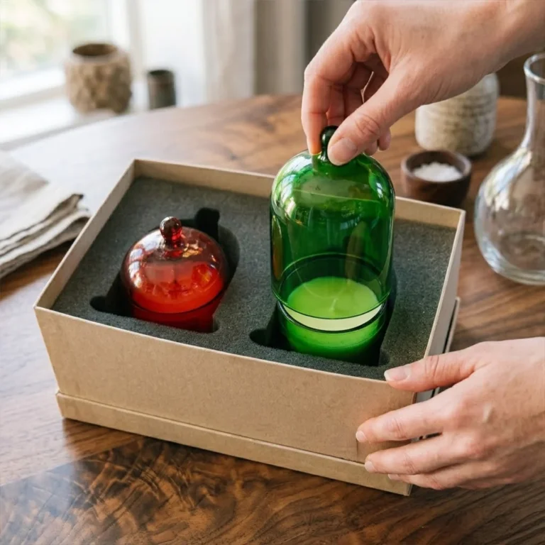 Candle bell jar hamper