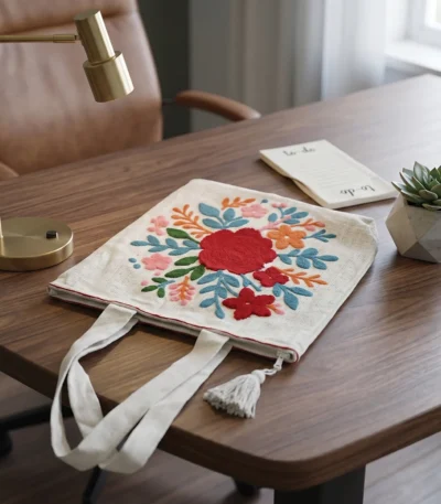 Hemp shoulder laptop bag