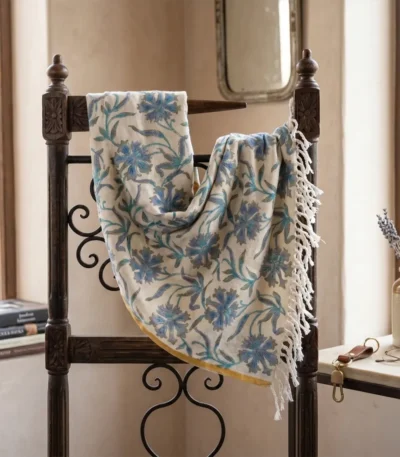 Marino Hand Print Stole (1)
