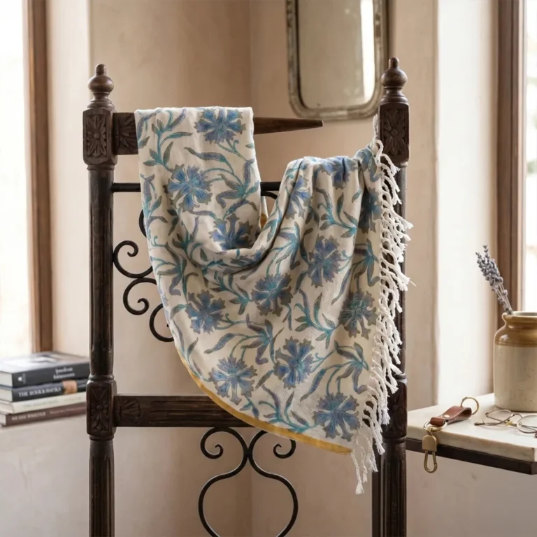 Marino Hand Print Stole (1)