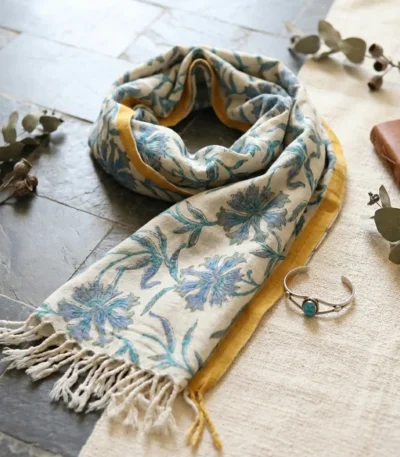 Marino Hand Print Stole (2)