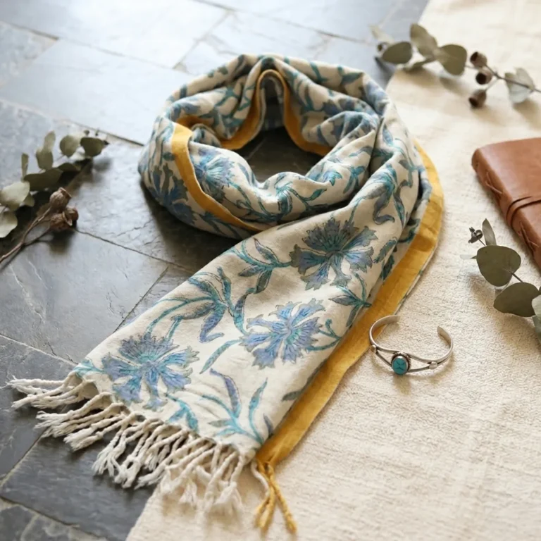 Marino Hand Print Stole (2)