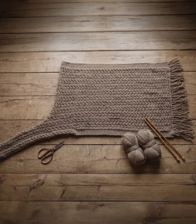 handknitted cape