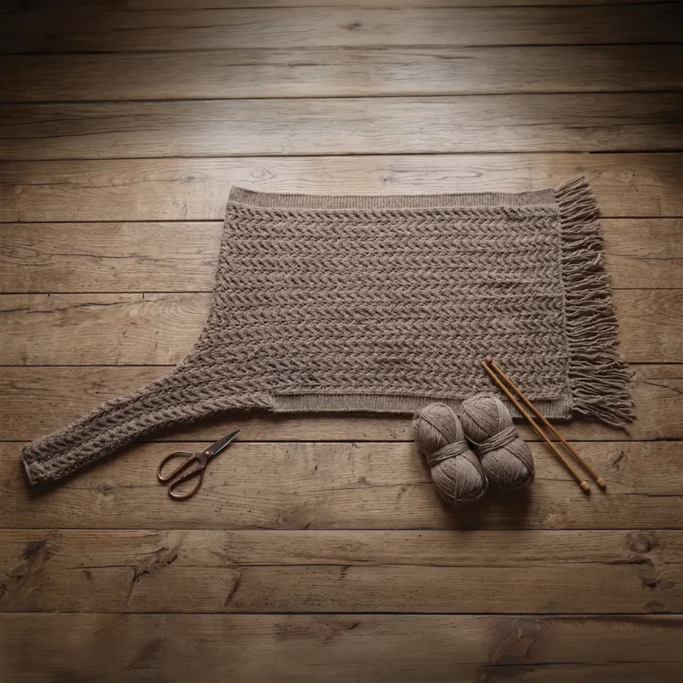 handknitted cape