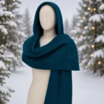 Teal Hooded Scarf