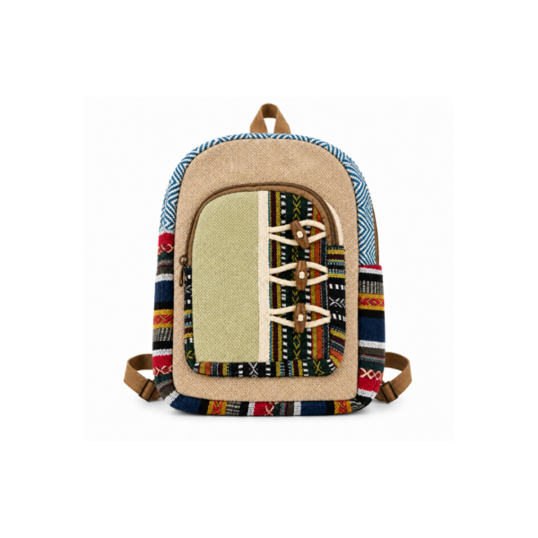 Cream Tribal Pithu Bag