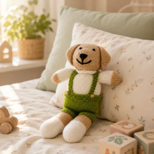 crochet teddy bear handmade hypoallergenic yarn plush