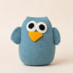 crochet penguin plush toy handmade yarn soft