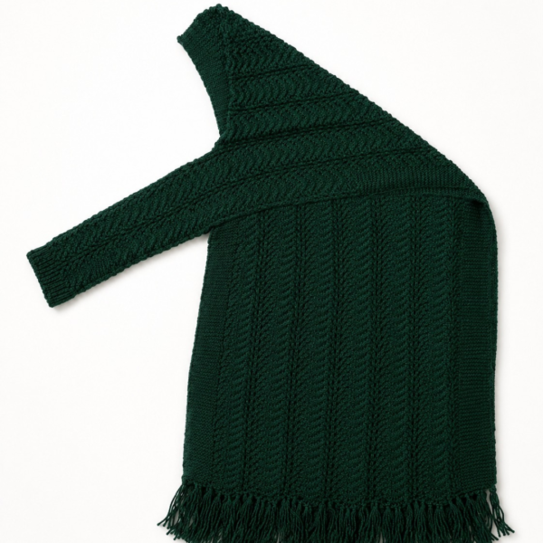 Single Sleeve Knit Cape