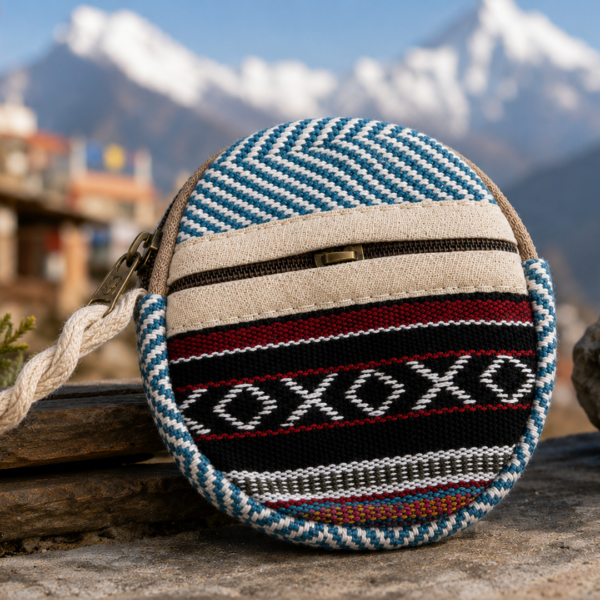 hemp coin pouch