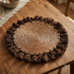 Pine Leaf Table Mat with Tassels