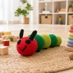 Handmade Crochet Caterpillar Plush Toy