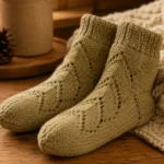 olive wool socks