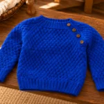 blue baby sweater