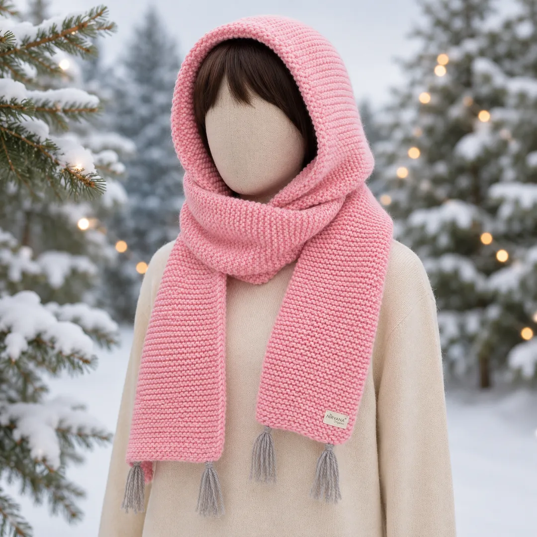 Pink Hooded Muffler Pink Hooded Muffler