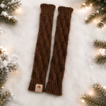 Handknitted Brown Leg Warmers