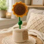 Handmade Woolen Sunflower