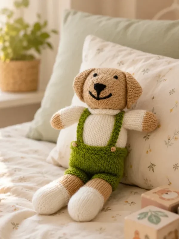 crochet teddy bear handmade hypoallergenic yarn plush