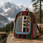 multicolor striped pithu bag