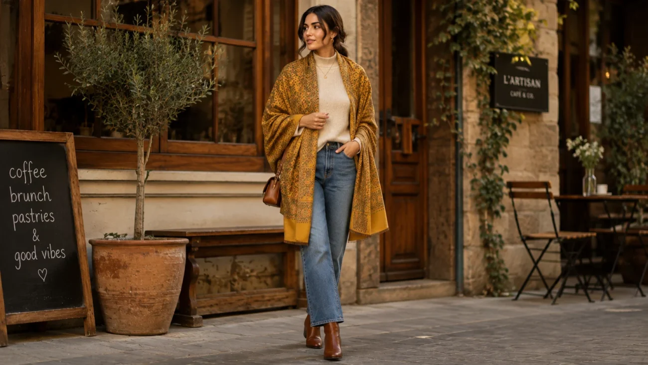 Wear a Pashmina With Jeans
